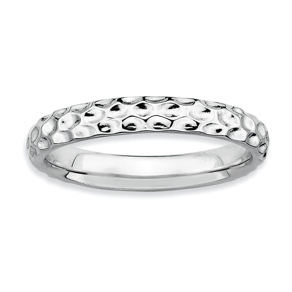 Stackable Expressions Ring Sterling Silver Rhodium Ring