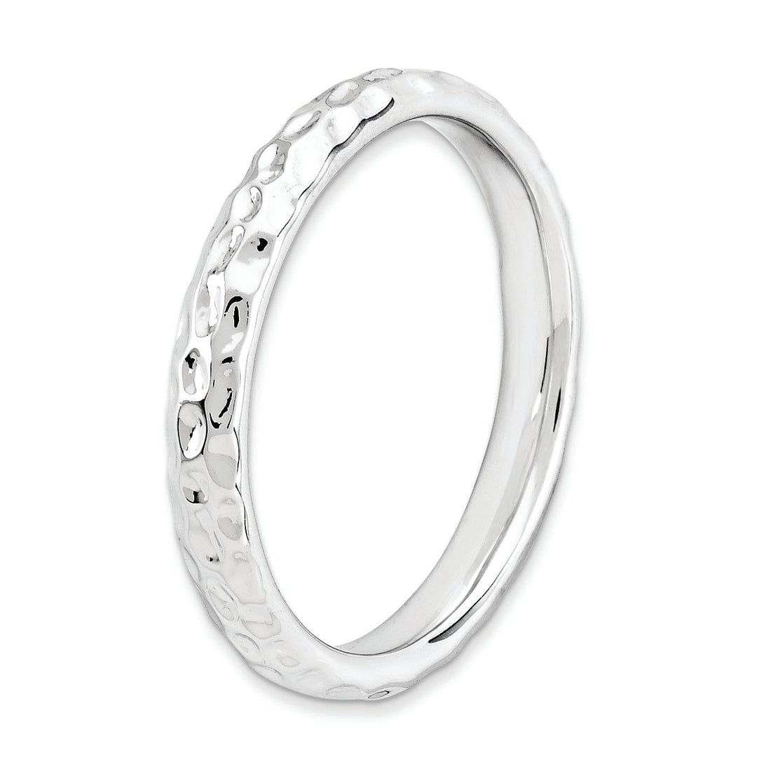 Stackable Expressions Ring Sterling Silver Rhodium Ring