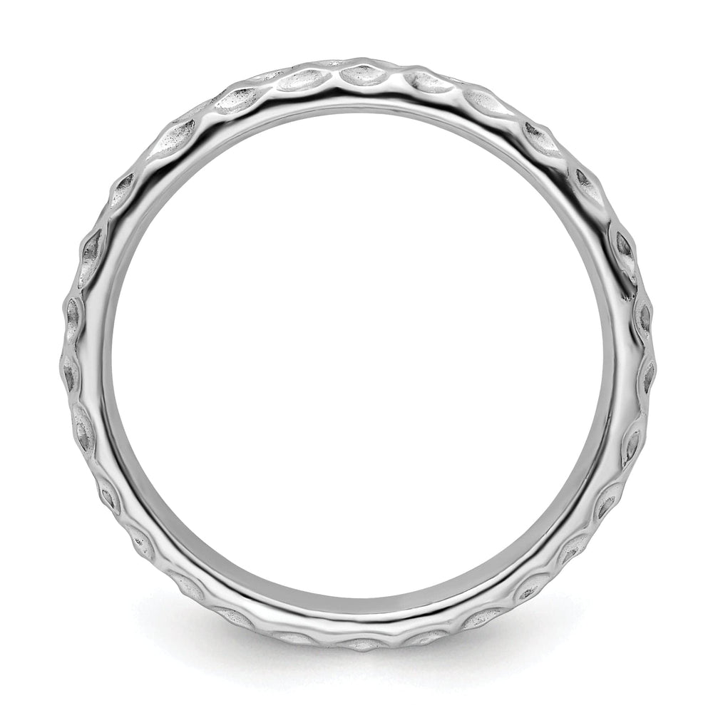Stackable Expressions Ring Sterling Silver Rhodium Ring