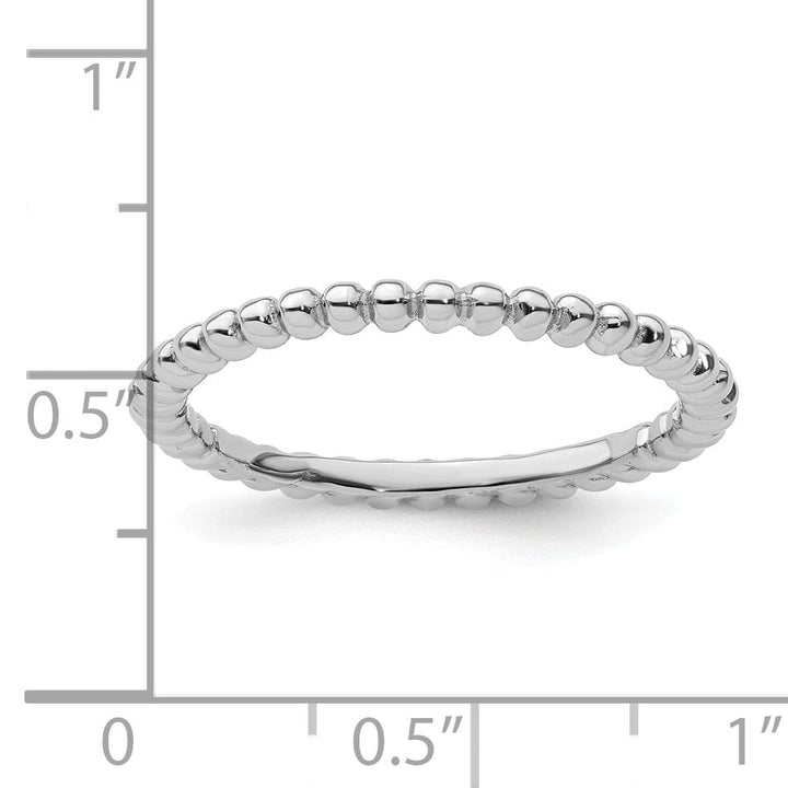Stackable Expressions Ring Sterling Silver Rhodium Ring