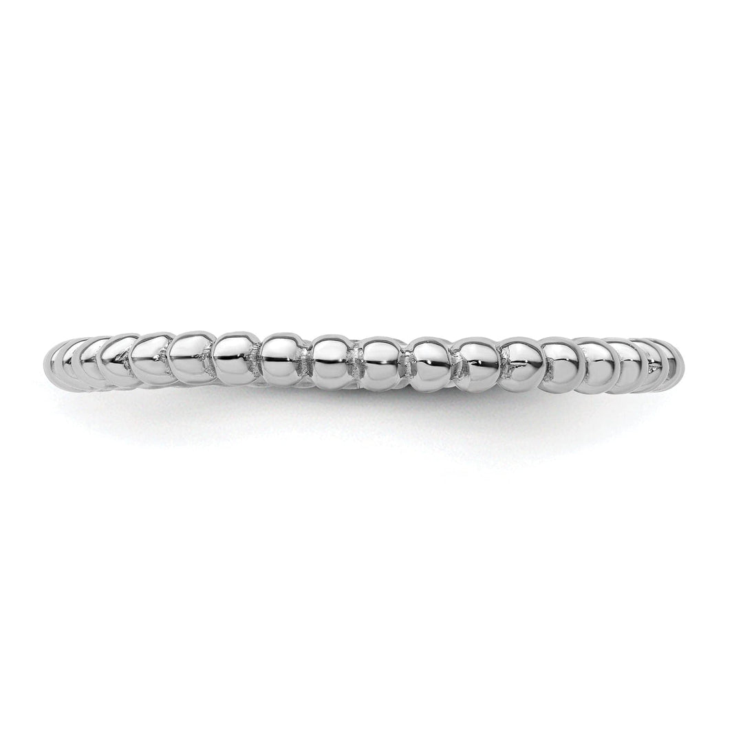 Stackable Expressions Ring Sterling Silver Rhodium Ring