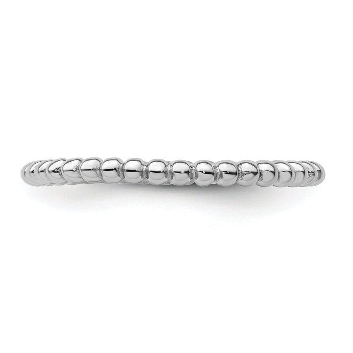Stackable Expressions Ring Sterling Silver Rhodium Ring