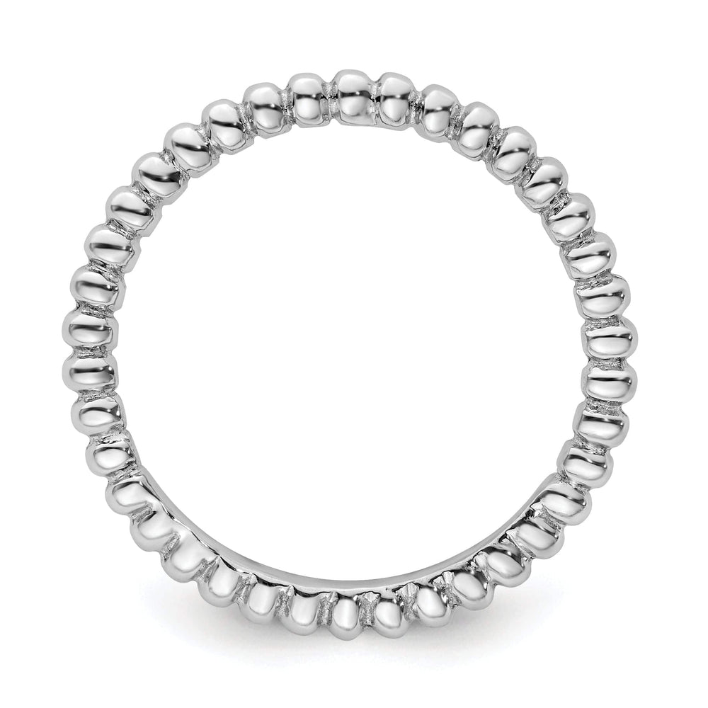 Stackable Expressions Ring Sterling Silver Rhodium Ring