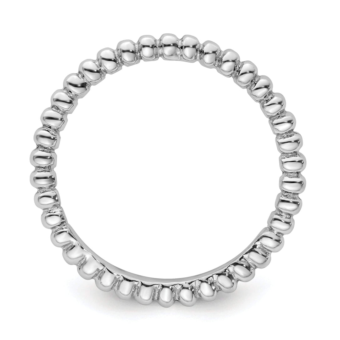 Stackable Expressions Ring Sterling Silver Rhodium Ring