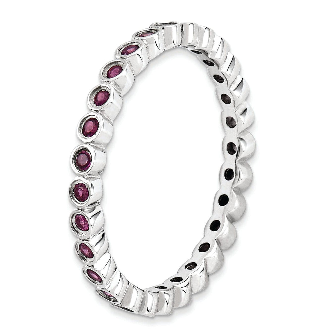 Stackable Expressions Ring Sterling Silver Rhodolite Garnet Ring