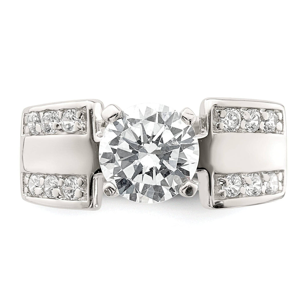 Lovely Rita's Ring Sterling Silver Solitaire Cubic Zirconia Ring