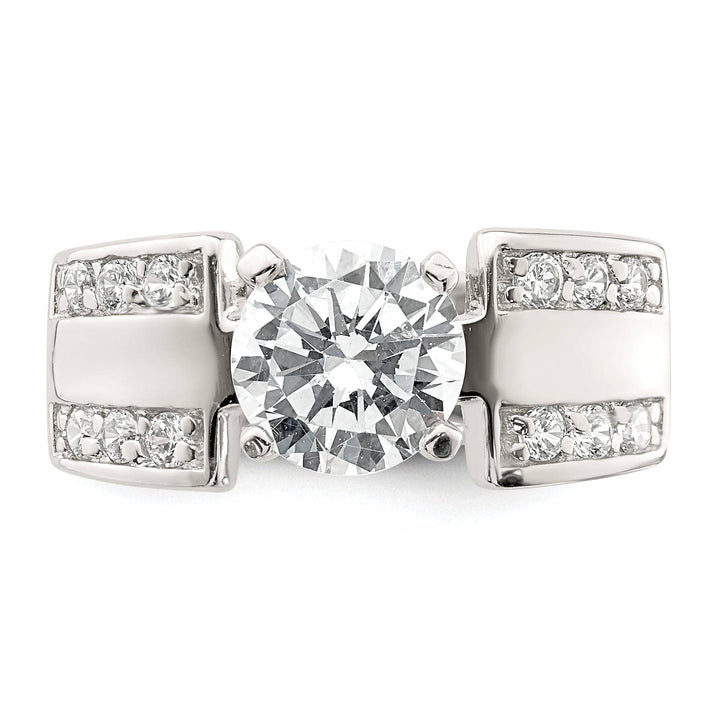 Lovely Rita's Ring Sterling Silver Solitaire Cubic Zirconia Ring