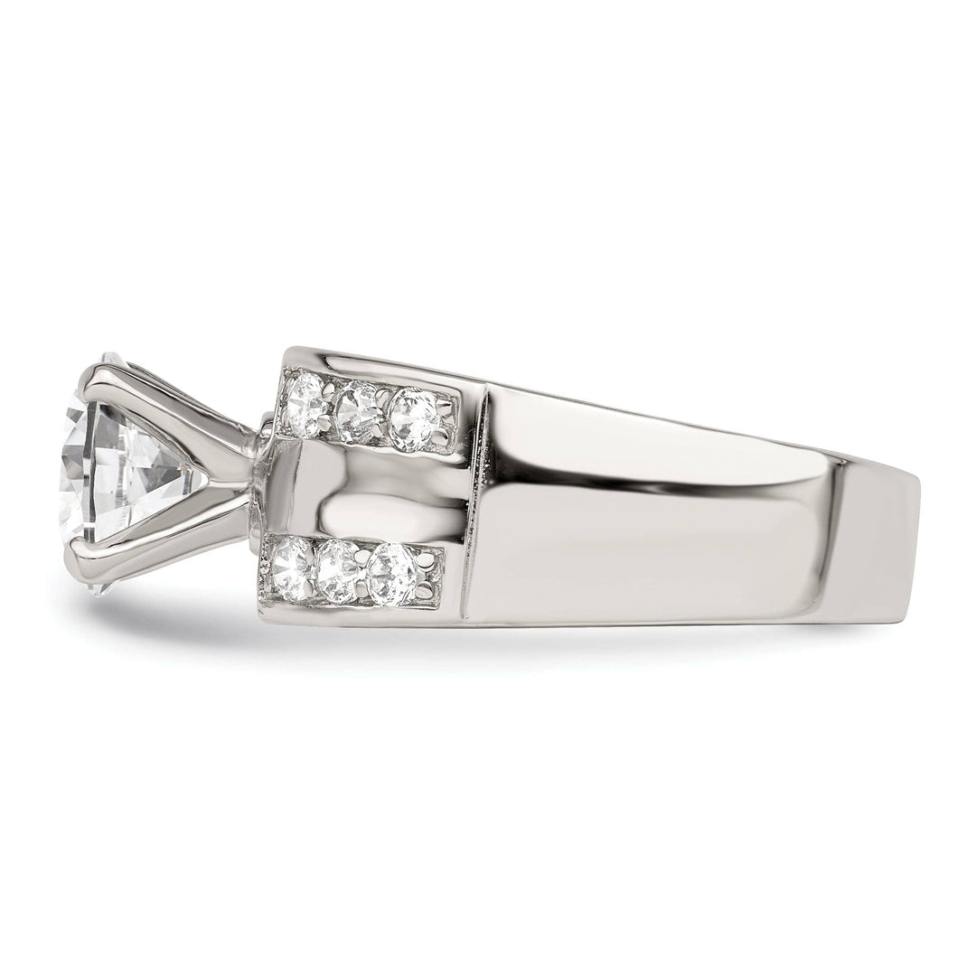 Lovely Rita's Ring Sterling Silver Solitaire Cubic Zirconia Ring