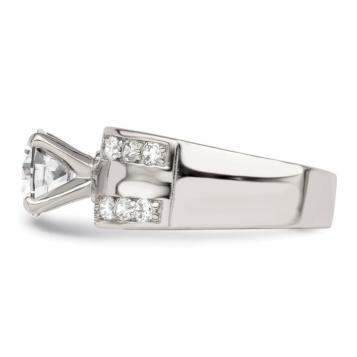 Lovely Rita's Ring Sterling Silver Solitaire Cubic Zirconia Ring