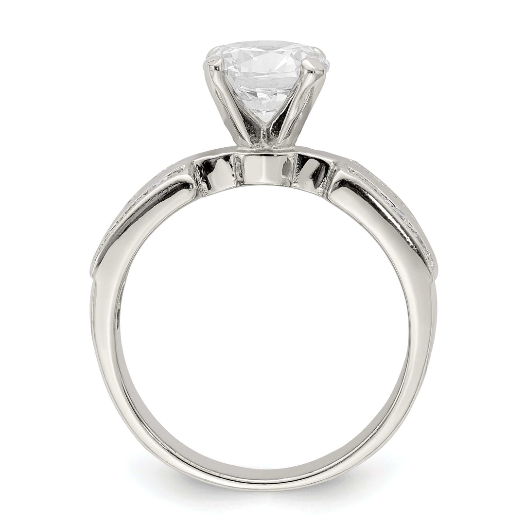 Lovely Rita's Ring Sterling Silver Solitaire Cubic Zirconia Ring
