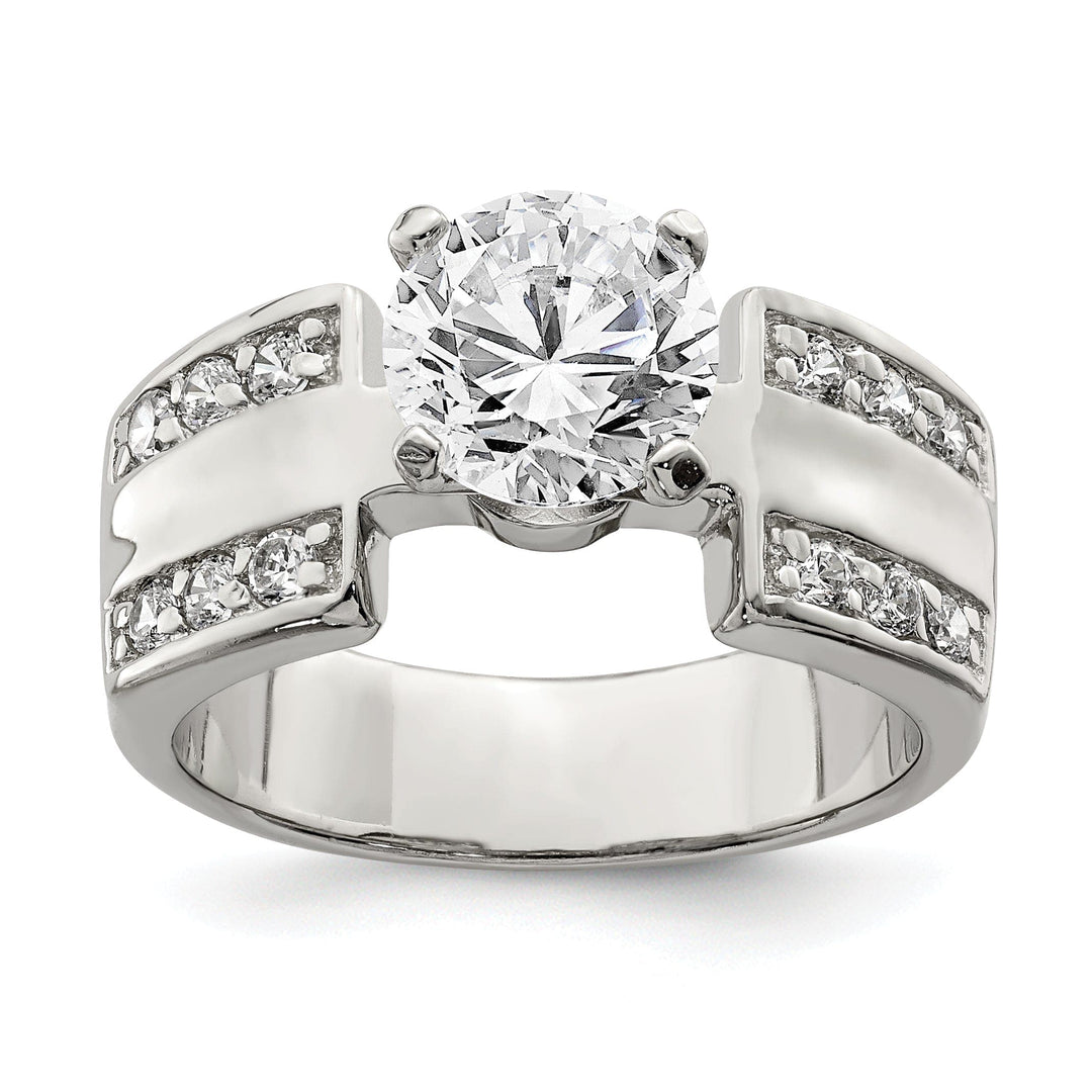 Lovely Rita's Ring Sterling Silver Solitaire Cubic Zirconia Ring