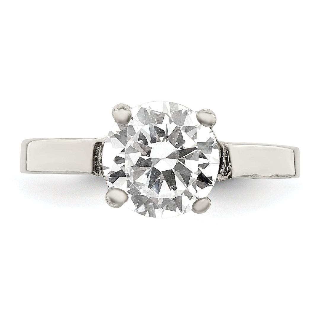 Lovely Rita's Ring Sterling Silver Solitaire Round C.Z Ring