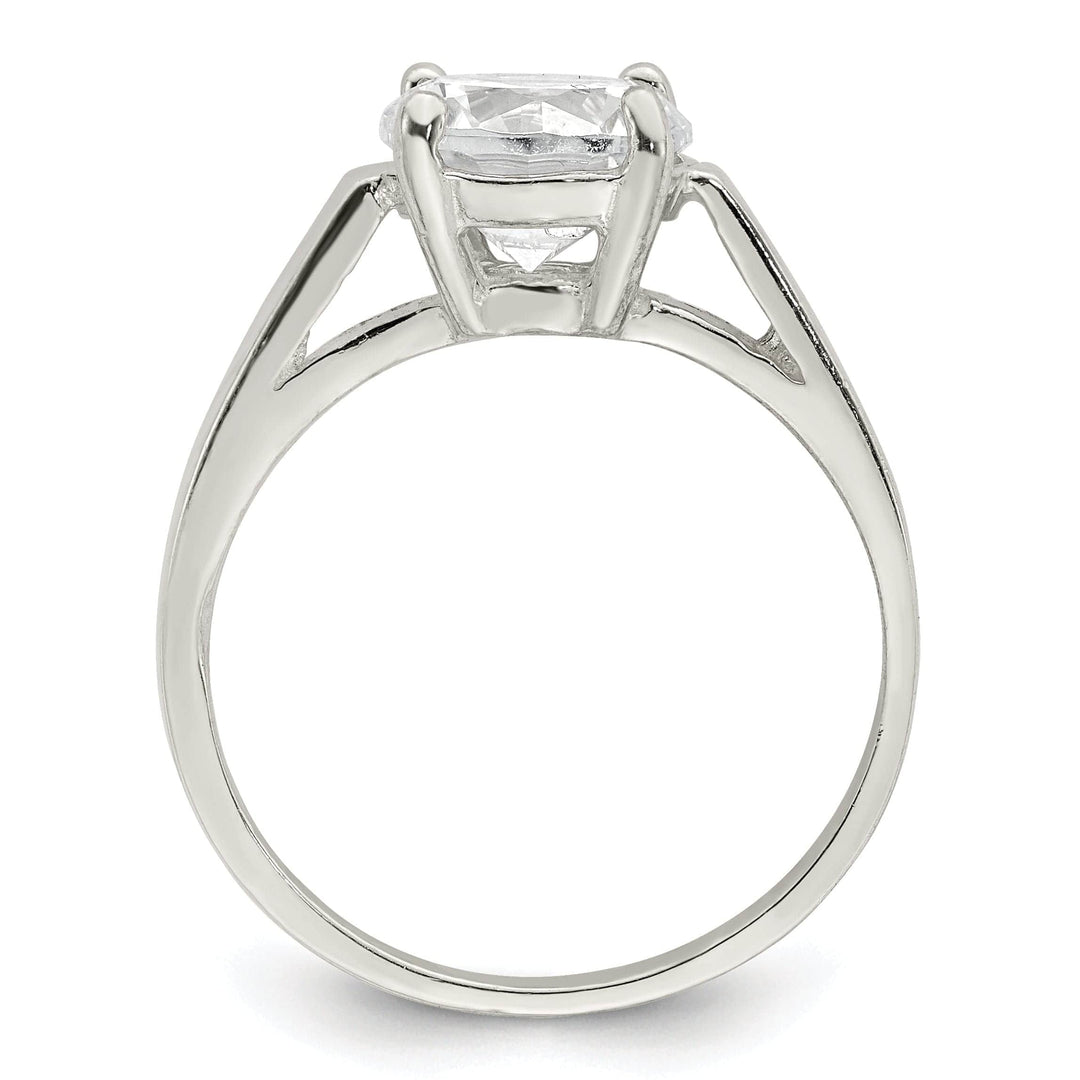 Lovely Rita's Ring Sterling Silver Solitaire Round C.Z Ring