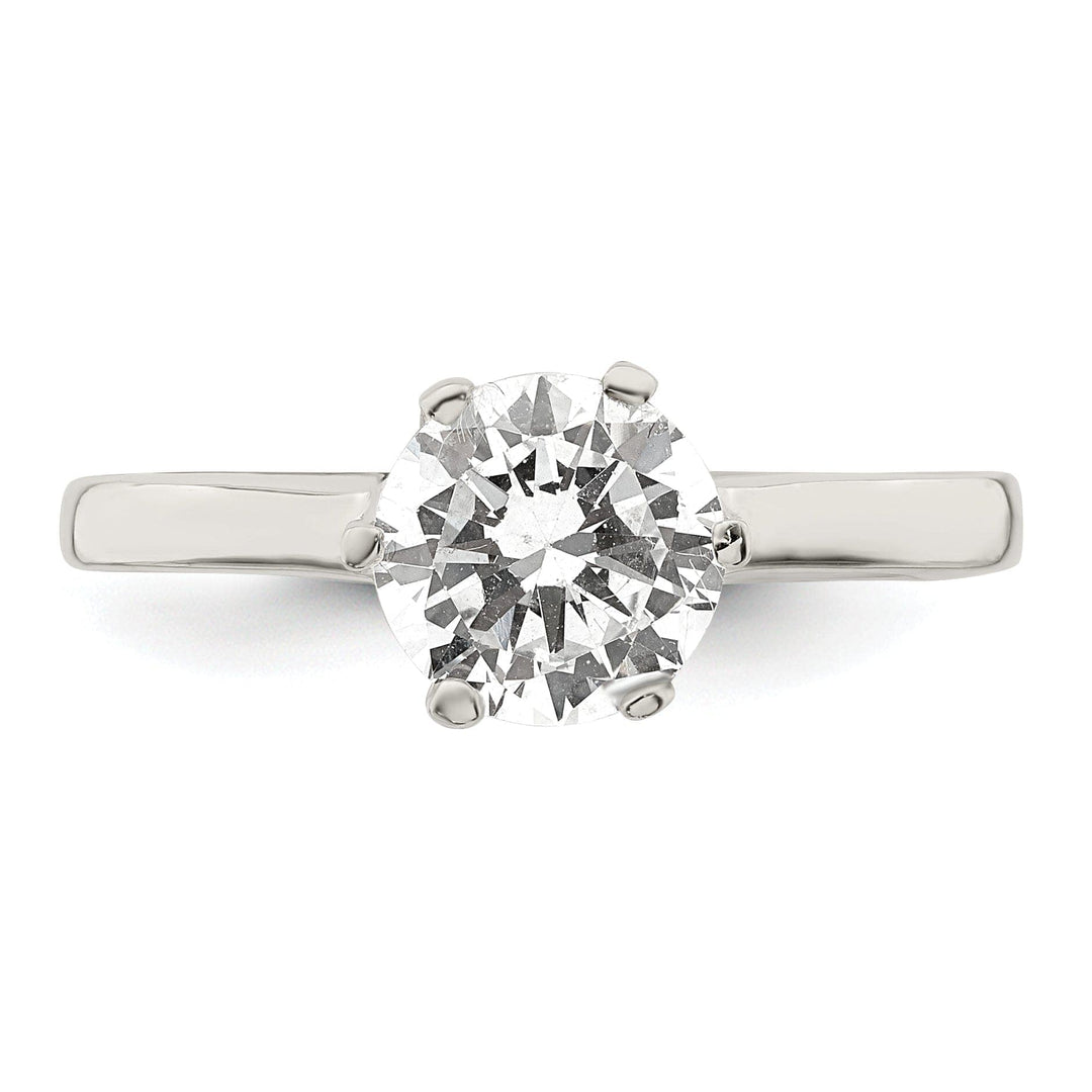 Lovely Rita's Ring Sterling Silver Solitaire Round C.Z Ring