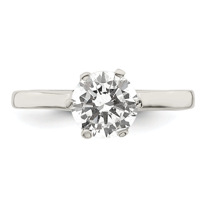 Lovely Rita's Ring Sterling Silver Solitaire Round C.Z Ring