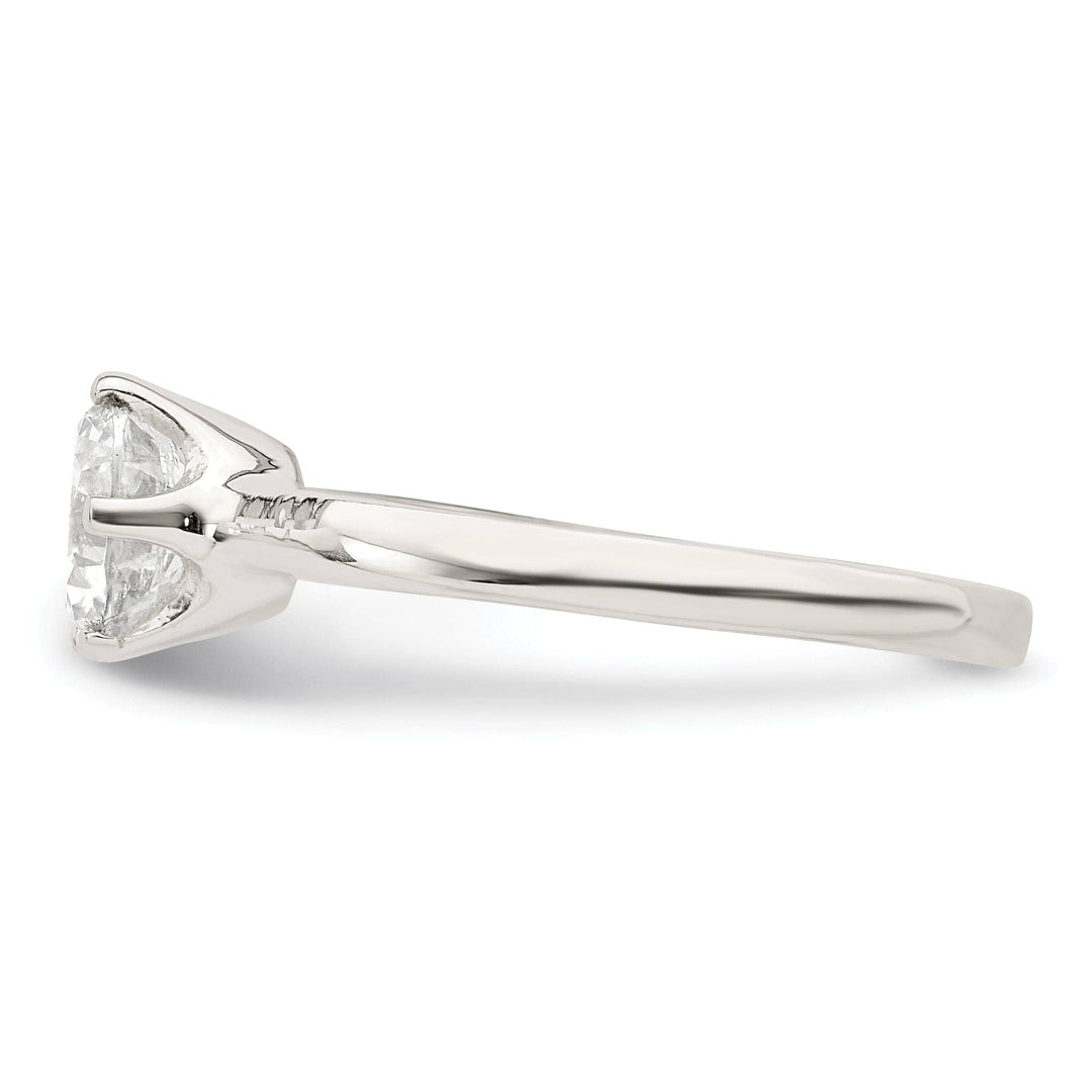 Lovely Rita's Ring Sterling Silver Solitaire Round C.Z Ring