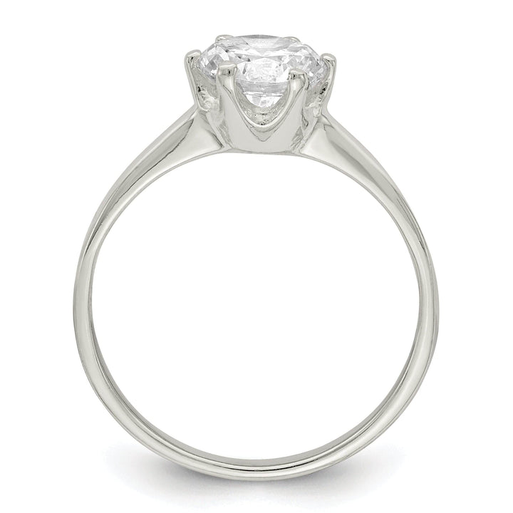 Lovely Rita's Ring Sterling Silver Solitaire Round C.Z Ring