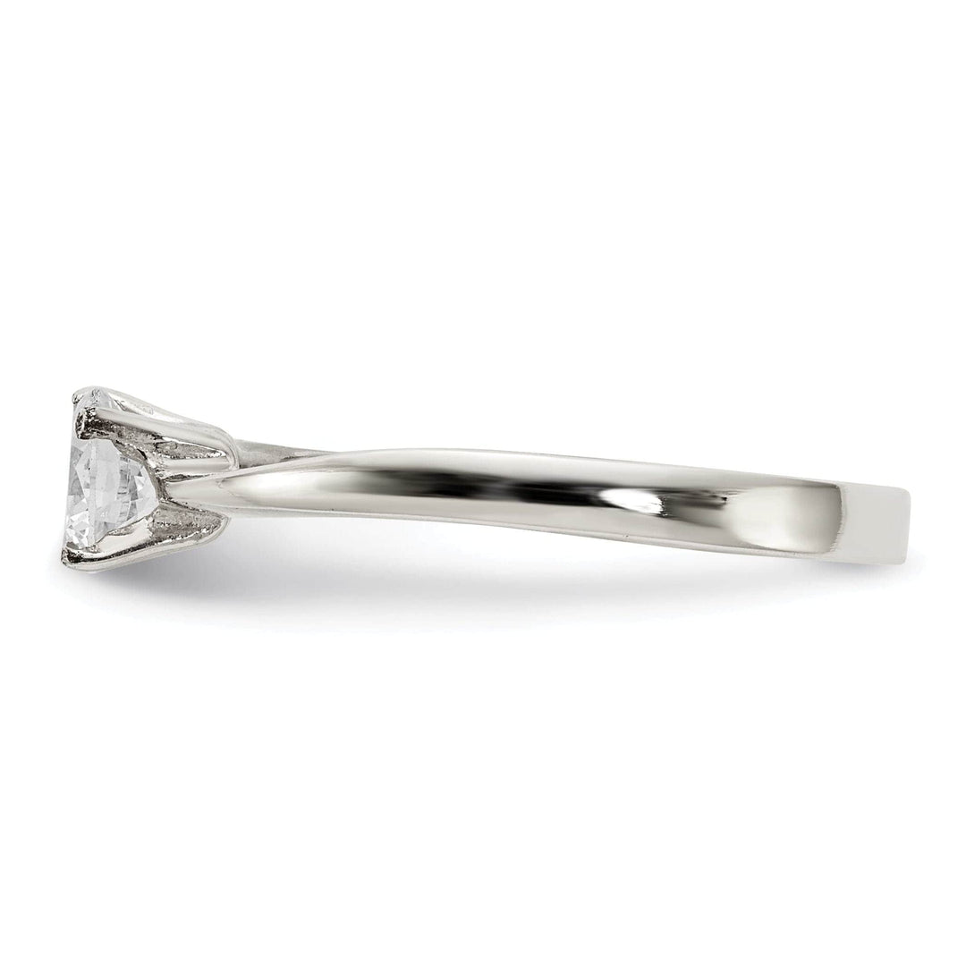 Lovely Rita's Ring Sterling Silver Solitaire Round C.Z Ring