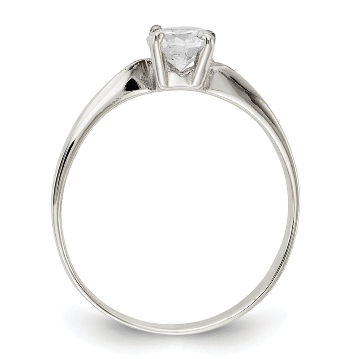 Lovely Rita's Ring Sterling Silver Solitaire Round C.Z Ring