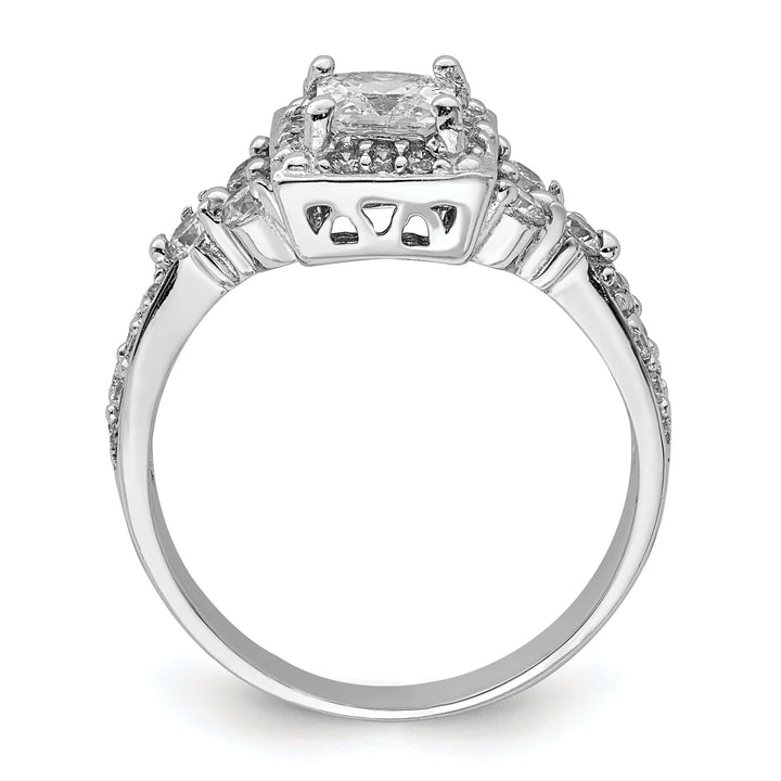 Lovely Rita's Ring Sterling Silver Square Cubic Zirconia Ring