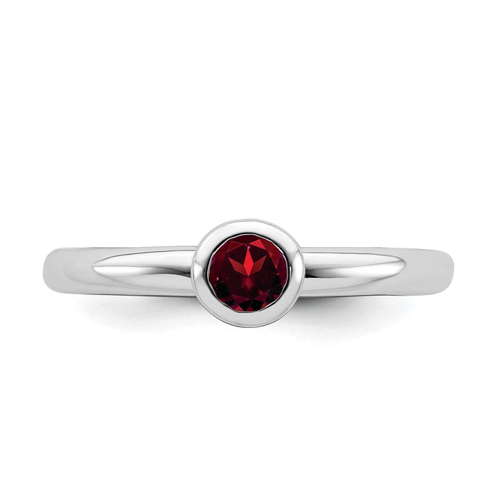 Stackable Expressions Ring Sterling Silver Stack-able Expressions Garnet Ring