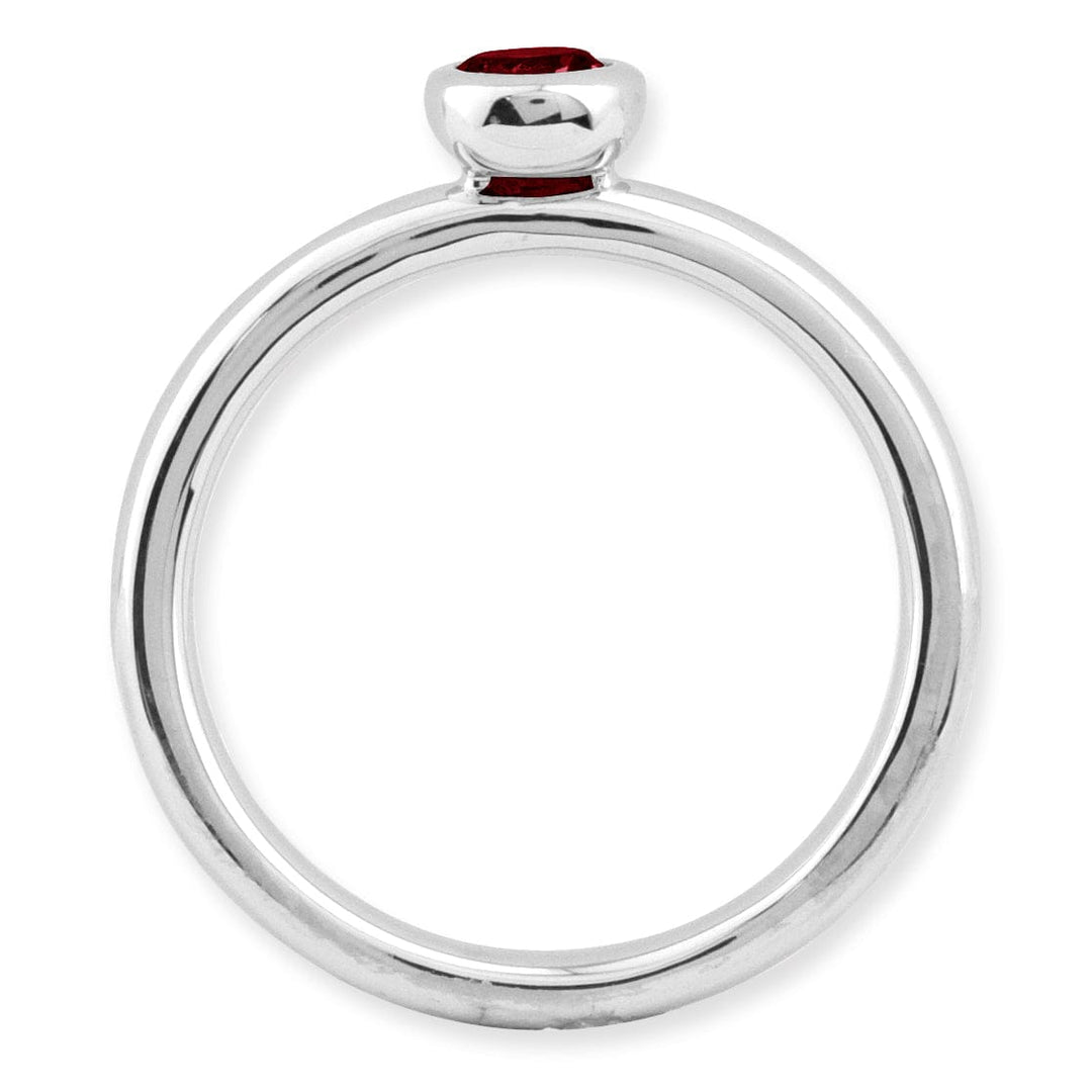 Stackable Expressions Ring Sterling Silver Stack-able Expressions Garnet Ring