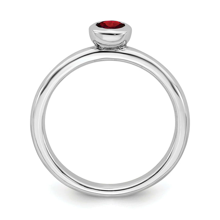 Stackable Expressions Ring Sterling Silver Stack-able Expressions Garnet Ring