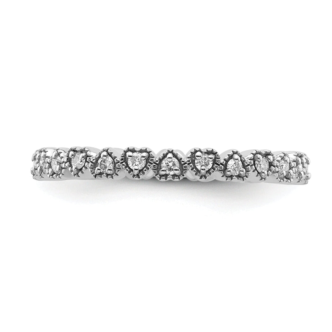 Stackable Expressions Ring Sterling Silver Stackable Expressions Diamond Ring