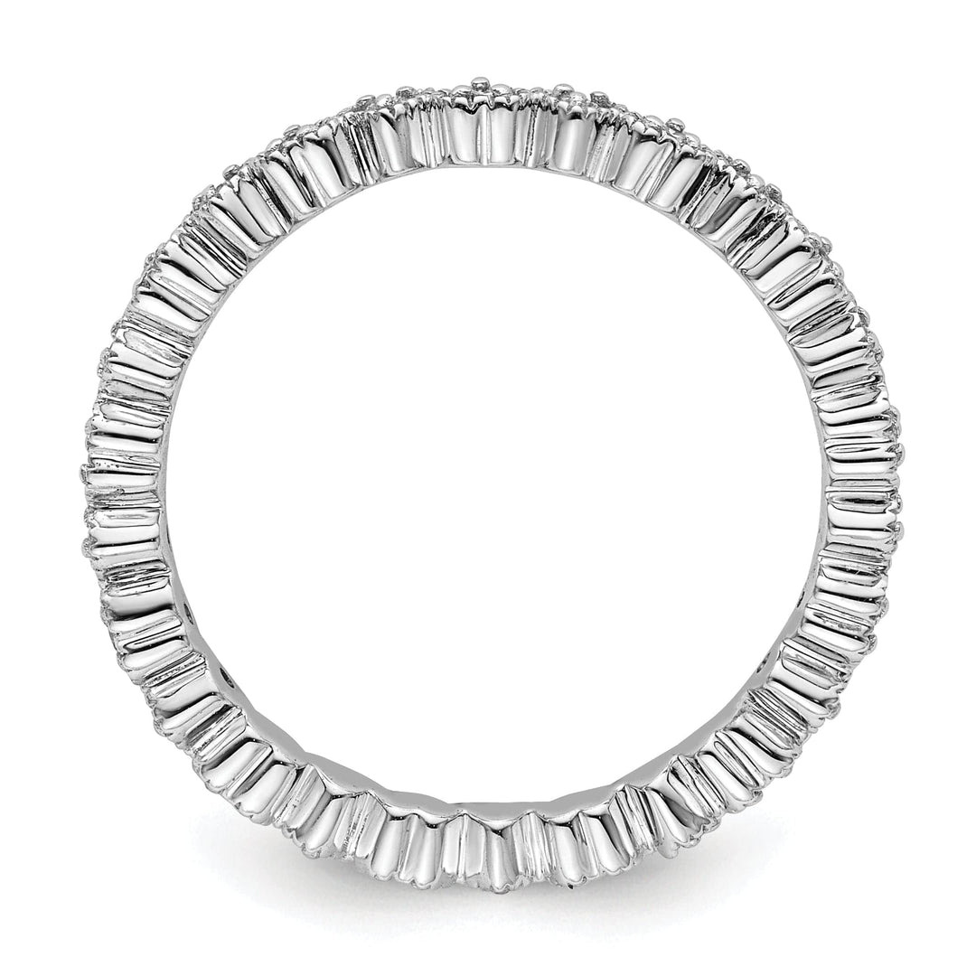 Stackable Expressions Ring Sterling Silver Stackable Expressions Diamond Ring