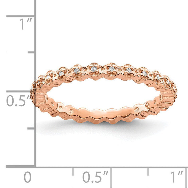 Stackable Expressions Ring Sterling Silver Stackable Expressions Diamond Ring