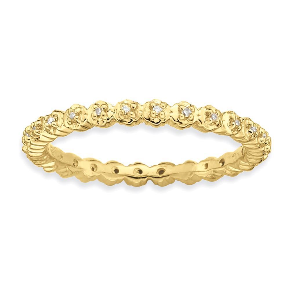 Stackable Expressions Ring Sterling Silver Stackable Expressions Diamond Ring