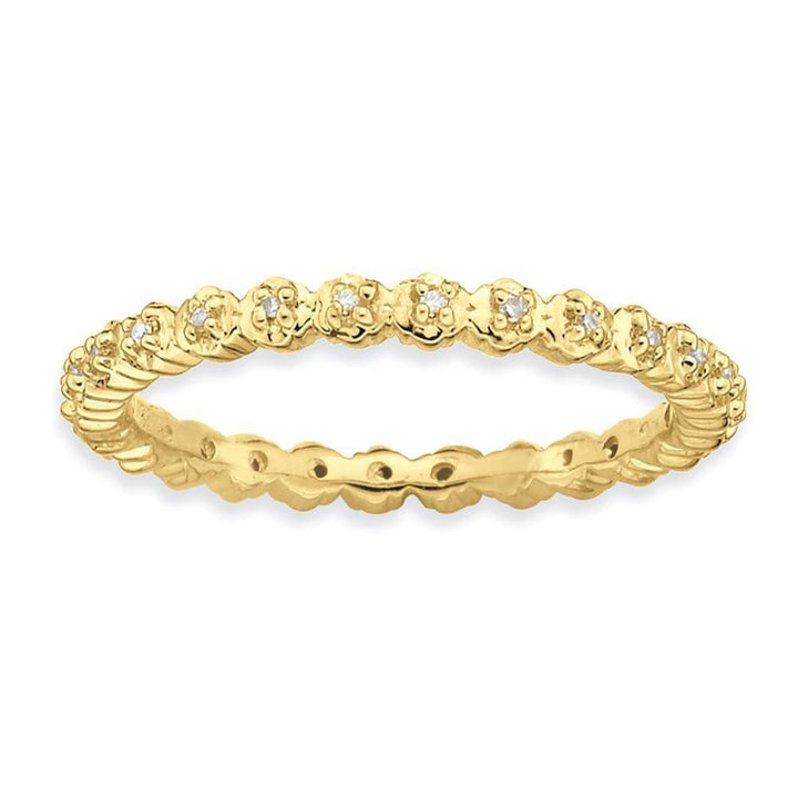 Stackable Expressions Ring Sterling Silver Stackable Expressions Diamond Ring