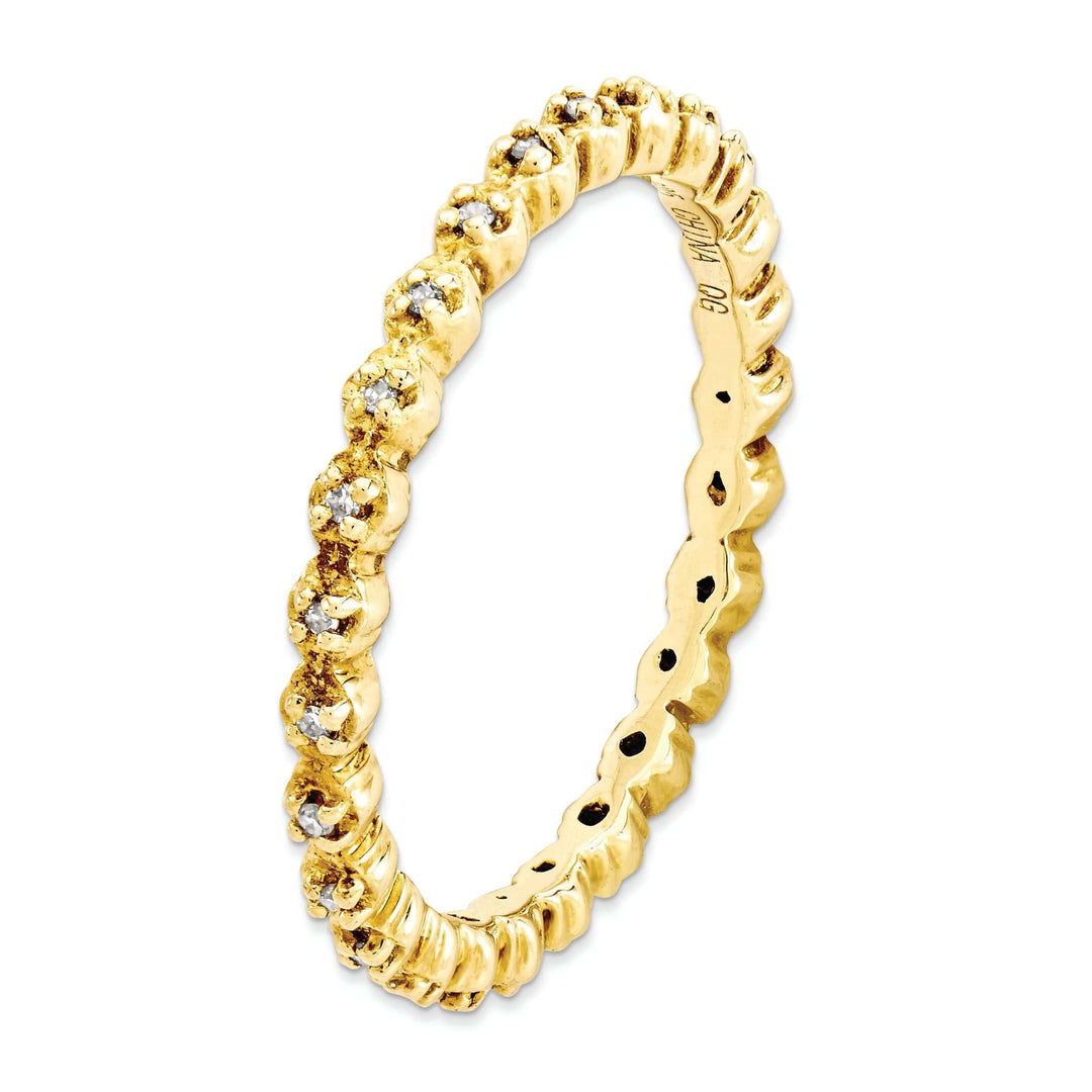 Stackable Expressions Ring Sterling Silver Stackable Expressions Diamond Ring