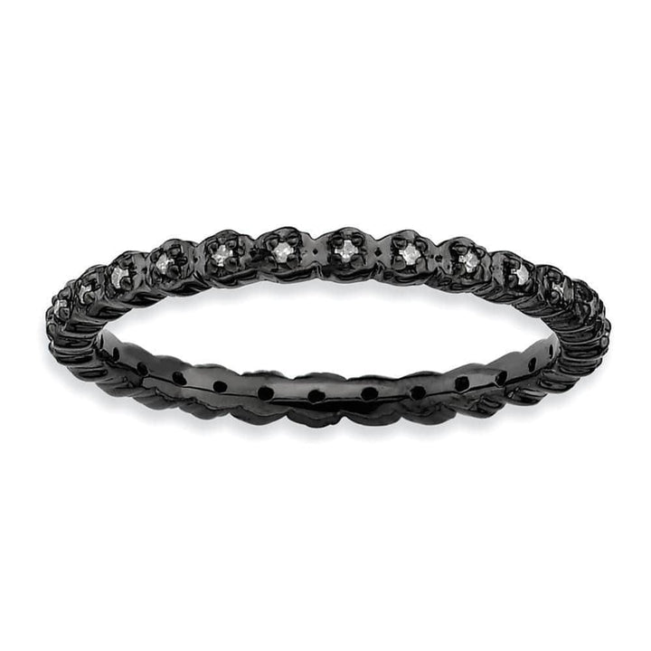 Stackable Expressions Ring Sterling Silver Stackable Expressions Diamond Ring