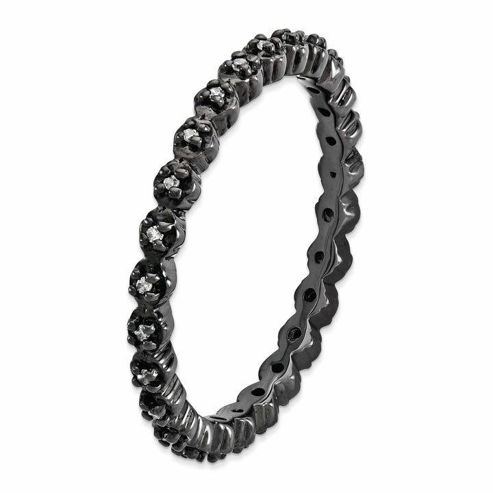 Stackable Expressions Ring Sterling Silver Stackable Expressions Diamond Ring