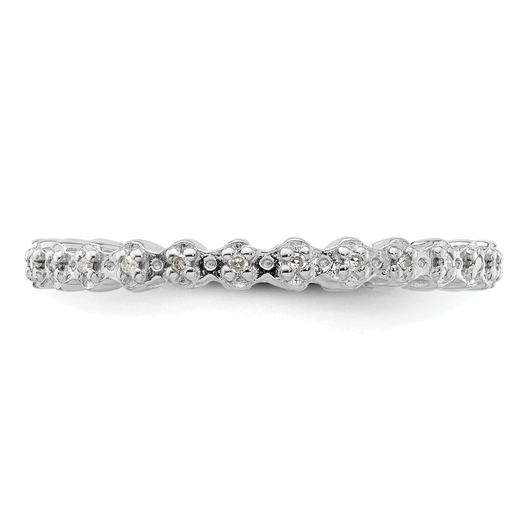 Stackable Expressions Ring Sterling Silver Stackable Expressions Diamond Ring