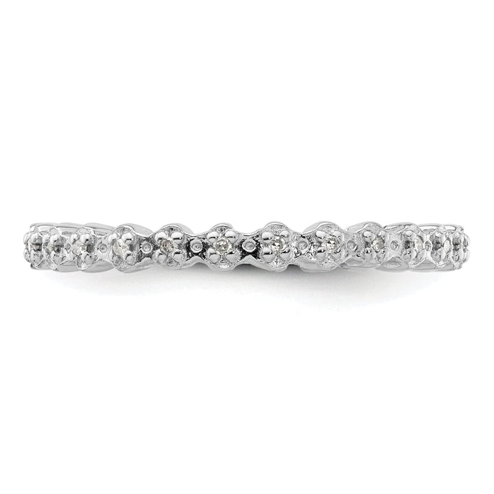 Stackable Expressions Ring Sterling Silver Stackable Expressions Diamond Ring
