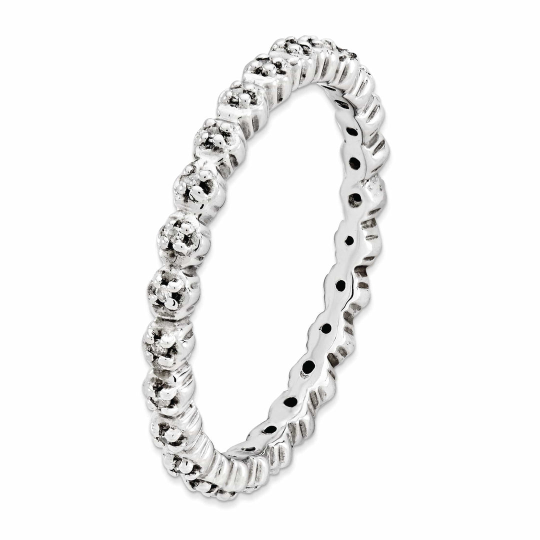 Stackable Expressions Ring Sterling Silver Stackable Expressions Diamond Ring