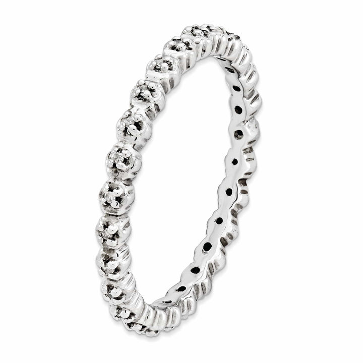 Stackable Expressions Ring Sterling Silver Stackable Expressions Diamond Ring