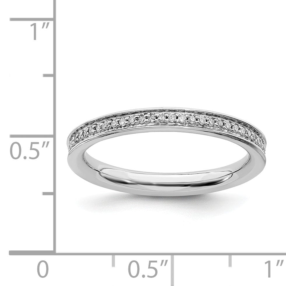 Stackable Expressions Ring Sterling Silver Stackable Expressions Diamond Ring