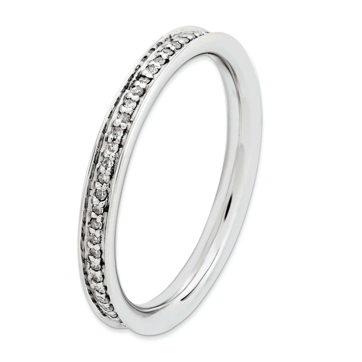 Stackable Expressions Ring Sterling Silver Stackable Expressions Diamond Ring