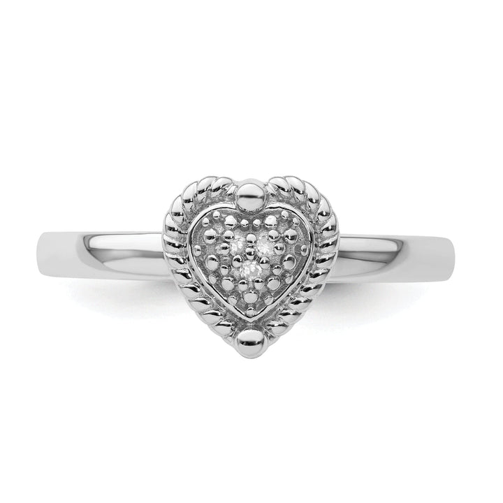 Stackable Expressions Ring Sterling Silver Stackable Expressions Diamond Ring