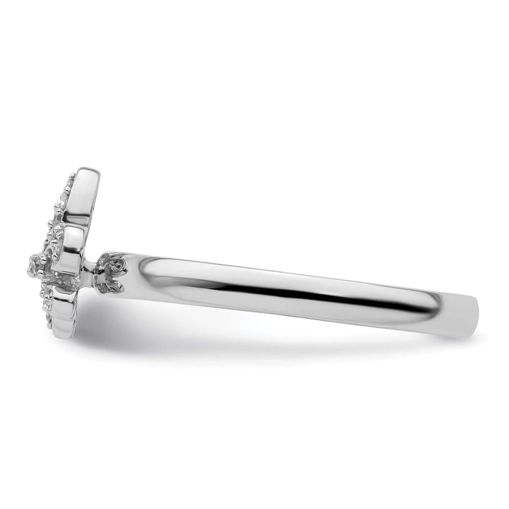 Stackable Expressions Ring Sterling Silver Stackable Expressions Diamond Ring