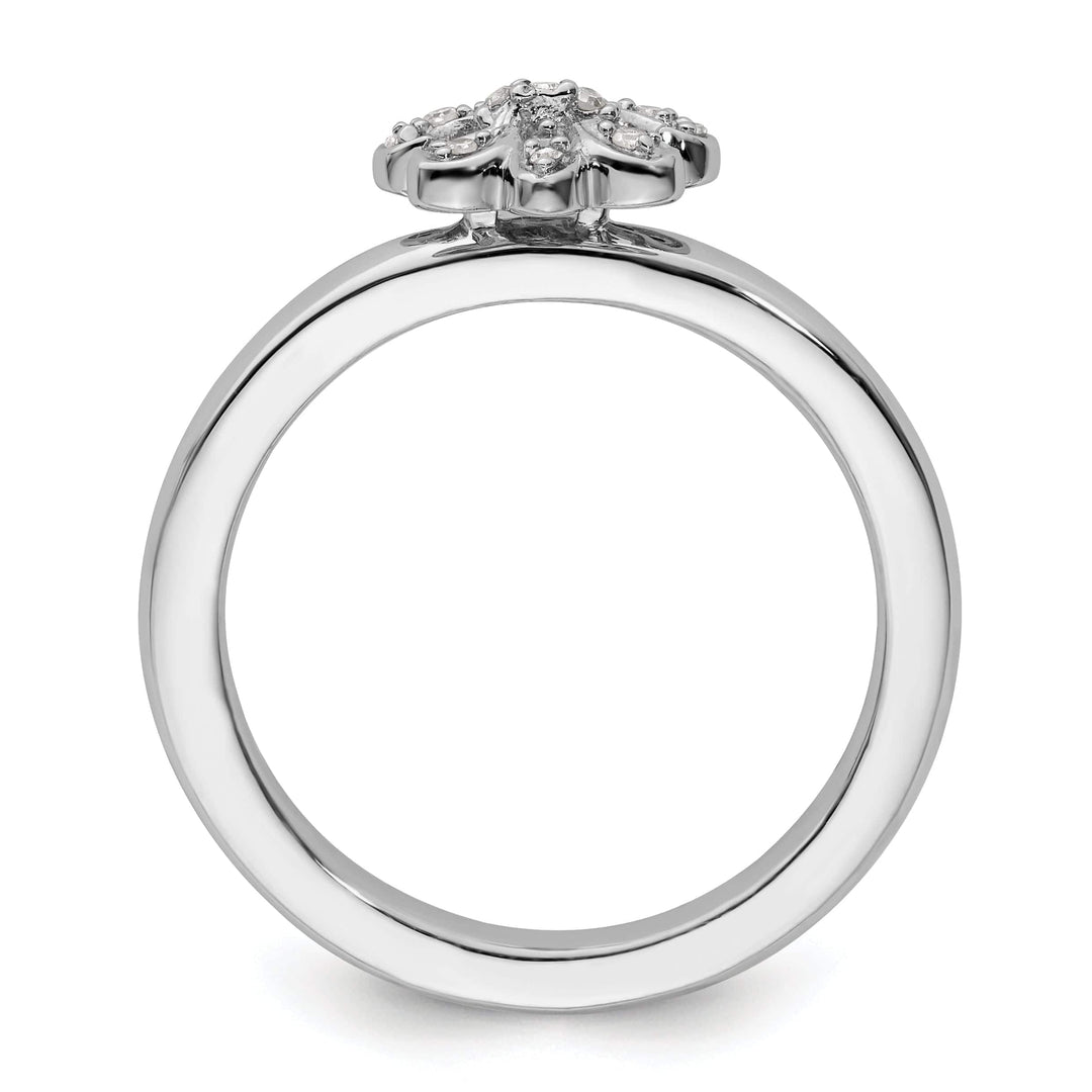 Stackable Expressions Ring Sterling Silver Stackable Expressions Diamond Ring