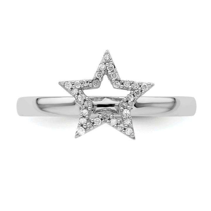 Stackable Expressions Ring Sterling Silver Stackable Expressions Diamond Ring