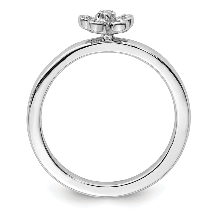 Stackable Expressions Ring Sterling Silver Stackable Expressions Diamond Ring