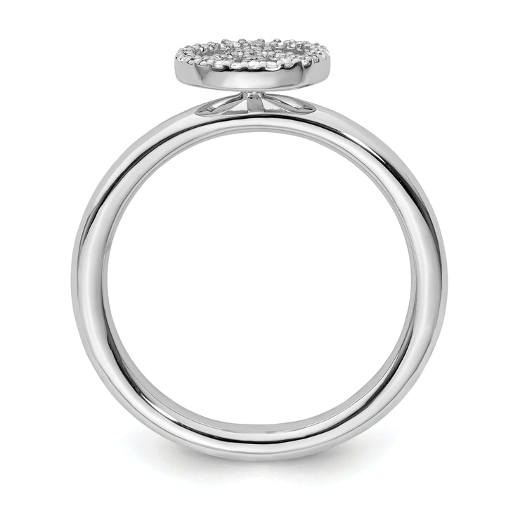 Stackable Expressions Ring Sterling Silver Stackable Expressions Diamond Ring