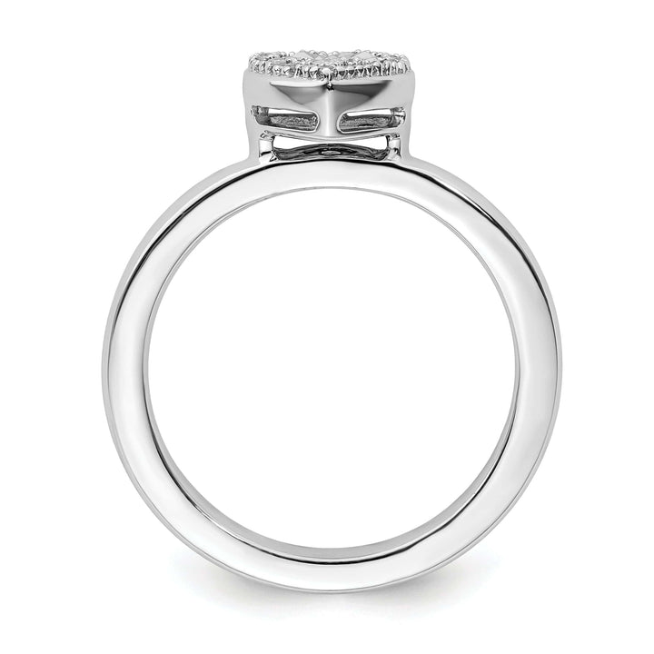 Stackable Expressions Ring Sterling Silver Stackable Expressions Diamond Ring