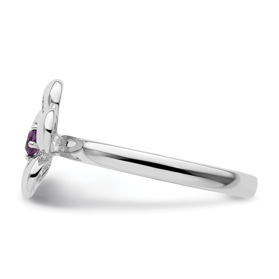 Stackable Expressions Ring Sterling Silver Stackable Expressions Flower Ring