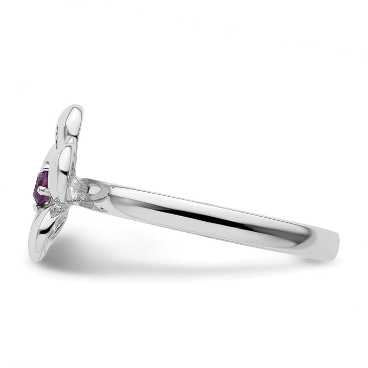 Stackable Expressions Ring Sterling Silver Stackable Expressions Flower Ring